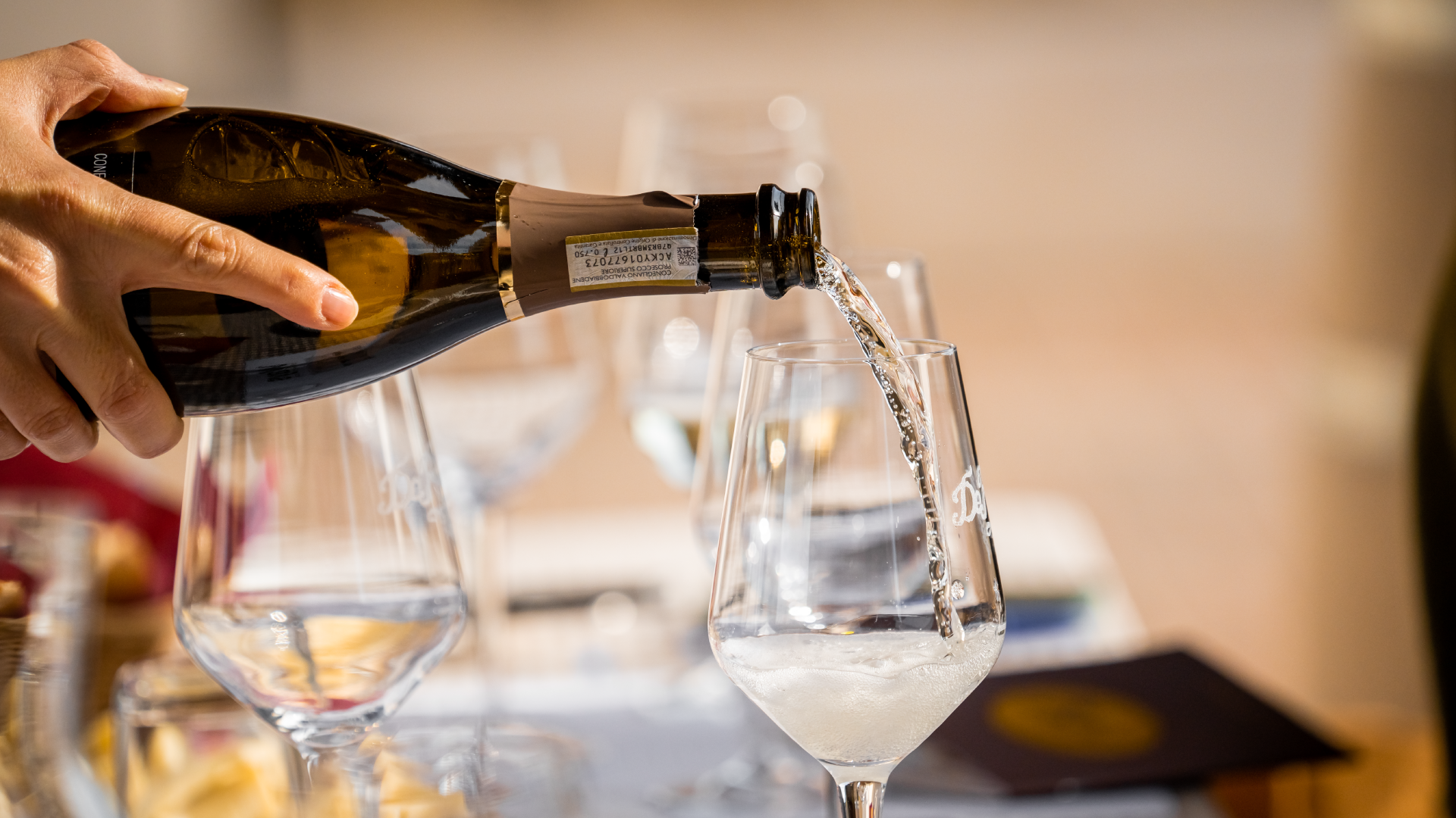 Degustazione Prosecco Conegliano e Valdobbiadene DOCG